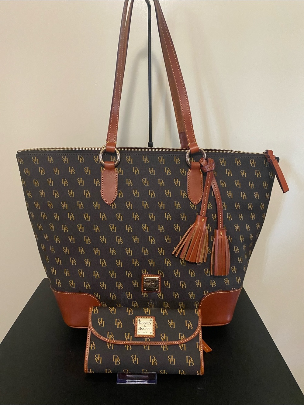 Dooney & Bourke Gretta Signature Tote with Matching Wallet